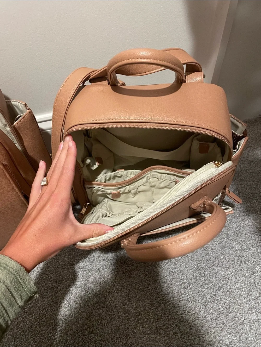Ayla & co cafe Baby Diaper Bag Backpack - Chic Everyday Carry